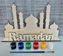 Load image into Gallery viewer, Wood Ramadan Sign | Ramadan Paint Your Own | Wooden Ramadan Sign