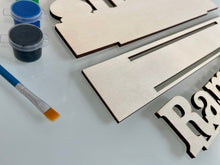 Load image into Gallery viewer, Wood Ramadan Sign | Ramadan Paint Your Own | Wooden Ramadan Sign