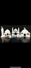 Load image into Gallery viewer, 5 piece Paint Your Own Masjid Set | includes 3 masjids, paint brush and paint strip