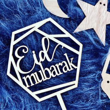 Load image into Gallery viewer, Wood Ramadan & Eid Mubarak Cake Toppers!