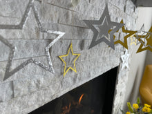 Load image into Gallery viewer, Ramadan Mubarak Burlap Banner With 14 Stars