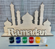 Load image into Gallery viewer, Wood Ramadan Sign | Ramadan Paint Your Own | Wooden Ramadan Sign

