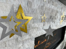 Load image into Gallery viewer, Ramadan Mubarak Burlap Banner With 14 Stars
