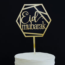 Load image into Gallery viewer, Wood Ramadan &amp; Eid Mubarak Cake Toppers!
